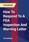 How To Respond To A FDA Inspection And Warning Letter- Product Image