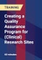 Creating a Quality Assurance Program for (Clinical) Research Sites - Product Thumbnail Image