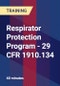 Respirator Protection Program - 29 CFR 1910.134 - Product Thumbnail Image