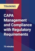 CAPA Management and Compliance with Regulatory Requirements- Product Image