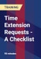 Time Extension Requests - A Checklist - Product Thumbnail Image