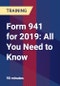 Form 941 for 2019: All You Need to Know - Product Thumbnail Image