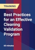 Best Practices for an Effective Cleaning Validation Program- Product Image