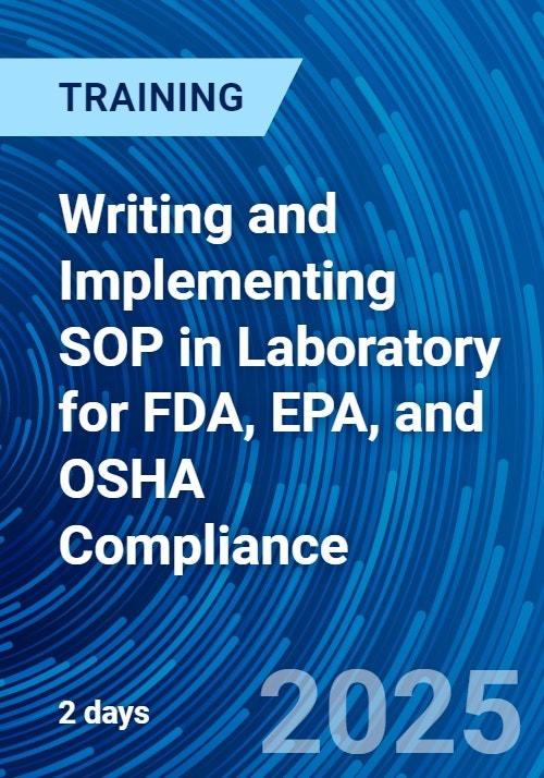 Epa Sop Example Writing and Implementing SOP in Laboratory for FDA, EPA, and OSHA ...
