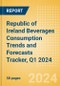 Republic of Ireland Beverages Consumption Trends and Forecasts Tracker, Q1 2024 (Dairy and Soy Drinks, Alcoholic Drinks, Soft Drinks and Hot Drinks) - Product Thumbnail Image
