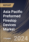 Asia Pacific Preformed Firestop Devices Market Size, Share & Trends Analysis Report By Type (Sleeves & Pathways, Fire Brick, Blocks, & Plugs, and Others), By End User (Commercial, Residential, and Industrial), By Application, By Country and Growth Forecast, 2024 - 2031- Product Image