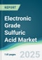 Electronic Grade Sulfuric Acid Market - Forecasts from 2024 to 2029 - Product Image