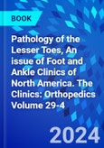 Pathology of the Lesser Toes, An issue of Foot and Ankle Clinics of North America. The Clinics: Orthopedics Volume 29-4- Product Image