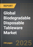 Global Biodegradable Disposable Tableware Market (2025 Edition): Analysis By Product Type (Plates, Bowls, Drinkware, Cutlery, and Trays), By Material, By End-Use: Market Insights and Forecast (2021-2031)- Product Image