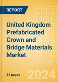 United Kingdom Prefabricated Crown and Bridge Materials Market Outlook to 2033 - Permanent Bridges and Permanent Crowns- Product Image