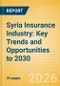 Syria Insurance Industry: Key Trends and Opportunities to 2030 - Product Thumbnail Image