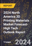 2024 North America 3D Printing Materials Market Forecast (2025-2030 Outlook)-High Tech Outlook Report- Product Image