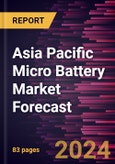 Asia Pacific Micro Battery Market Forecast to 2030 - Regional Analysis - by Type, Rechargeability and Application- Product Image