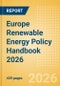 Europe Renewable Energy Policy Handbook 2026 - Product Thumbnail Image