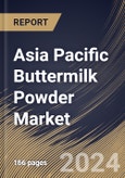 Asia Pacific Buttermilk Powder Market Size, Share & Trends Analysis Report By Distribution Channel (B2B and B2C (Hypermarkets & Supermarkets, Convenience stores, Online, and Others)), By Nature, By Application, By Country and Growth Forecast, 2024 - 2031- Product Image