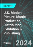 U.S. Motion Picture (Movie, Film), Music Production, Distribution, Exhibition (Theaters) & Publishing: Analytics, Extensive Financial Benchmarks, Metrics and Revenue Forecasts to 2030- Product Image