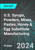 U.S. Syrups (except Maple), Powders, Mixes, Pastes, Honey & Egg Substitute Manufacturing: Analytics, Extensive Financial Benchmarks, Metrics and Revenue Forecasts to 2030- Product Image