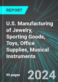 U.S. Manufacturing of Jewelry, Sporting Goods, Toys, Office Supplies, Musical Instruments: Analytics, Extensive Financial Benchmarks, Metrics and Revenue Forecasts to 2030- Product Image