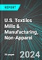U.S. Textiles (Sheets, Towels, Rugs, Carpets, Rope) Mills & Manufacturing, Non-Apparel: Analytics, Extensive Financial Benchmarks, Metrics and Revenue Forecasts to 2030 - Product Image