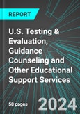 U.S. Testing & Evaluation, Guidance Counseling and Other Educational Support Services: Analytics, Extensive Financial Benchmarks, Metrics and Revenue Forecasts to 2030- Product Image