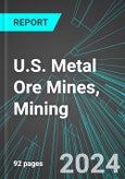 U.S. Metal Ore Mines (Iron, Gold, Silver, Copper, Nickle, Uranium and Radium), Mining: Analytics, Extensive Financial Benchmarks, Metrics and Revenue Forecasts to 2030- Product Image