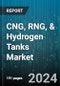 CNG, RNG, & Hydrogen Tanks Market by Gas Type, Tank Material Type, Tank Type, Application - Global Forecast 2025-2030 - Product Image