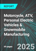 Motorcycle, ATV (All-Terrain Vehicle), Personal Electric Vehicles & Snowmobile Manufacturing (U.S.): Analytics, Extensive Financial Benchmarks, Metrics and Revenue Forecasts to 2031- Product Image
