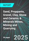 Sand, Proppants, Gravel, Clay, Stone and Ceramic & Minerals Mines, Mining and Quarrying (U.S.): Analytics, Extensive Financial Benchmarks, Metrics and Revenue Forecasts to 2031- Product Image