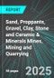 Sand, Proppants, Gravel, Clay, Stone and Ceramic & Minerals Mines, Mining and Quarrying (U.S.): Analytics, Extensive Financial Benchmarks, Metrics and Revenue Forecasts to 2031 - Product Thumbnail Image