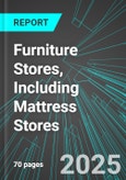 Furniture Stores, Including Mattress Stores (U.S.): Analytics, Extensive Financial Benchmarks, Metrics and Revenue Forecasts to 2031- Product Image