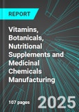 Vitamins, Botanicals, Nutritional Supplements and Medicinal Chemicals Manufacturing (U.S.): Analytics, Extensive Financial Benchmarks, Metrics and Revenue Forecasts to 2031- Product Image