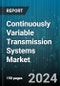 Continuously Variable Transmission Systems Market by Product Type, Vehicle Type, End User, Application, Component - Global Forecast 2025-2030 - Product Thumbnail Image