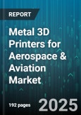 Metal 3D Printers for Aerospace & Aviation Market by Technology, Material, Application, Component Type, Price Tier - Global Forecast to 2030- Product Image