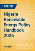 Nigeria Renewable Energy Policy Handbook 2026- Product Image