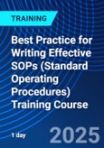 Best Practice for Writing Effective SOPs (Standard Operating Procedures) Training Course (ONLINE EVENT: December 4, 2025)- Product Image