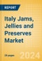 Italy Jams, Jellies and Preserves (Syrups and Spreads) Market Size, Growth and Forecast Analytics, 2023-2028 - Product Image