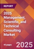 2025 Management, Scientific, and Technical Consulting Global Market Size & Growth Report with Updated Recession Risk Forecasts by Country- Product Image
