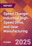 Speed Changer, Industrial High-Speed Drive, and Gear Manufacturing - 2025 U.S. Market Research Report with Updated Tariff & Recession Risk Analysis and Forecasts- Product Image