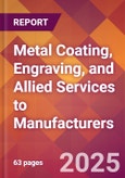 Metal Coating, Engraving, and Allied Services to Manufacturers - 2025 U.S. Market Research Report with Updated Tariff & Recession Risk Analysis and Forecasts- Product Image