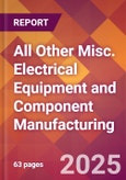 All Other Misc. Electrical Equipment and Component Manufacturing - 2025 U.S. Market Research Report with Updated Tariff & Recession Risk Analysis and Forecasts- Product Image