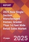 2025 New Single-Section Manufactured Homes, Greater Than 14 Feet Wide Retail Sales Global Market Size & Growth Report with Updated Recession Risk Forecasts by Country - Product Thumbnail Image
