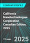 California Nanotechnologies Corporation (CNO:TSX) Canadian Edition, 2025: Analytics, Extensive Financial Metrics, and Benchmarks Against Averages and Top Companies Within its Industry - Product Thumbnail Image