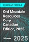 Ord Mountain Resources Corp (OMR.H:TSX) Canadian Edition, 2025: Analytics, Extensive Financial Metrics, and Benchmarks Against Averages and Top Companies Within its Industry - Product Thumbnail Image