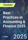 Best Practices in Accounting & Finance 2025 (ONLINE EVENT: September 23-24, 2025)- Product Image