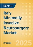 Italy Minimally Invasive Neurosurgery Market Outlook to 2033 - Minimally Invasive Neurosurgery- Product Image