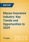 Macao (China SAR) Insurance Industry: Key Trends and Opportunities to 2029 - Product Image