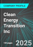 Clean Energy Transition Inc (TRAN:TSX) : Analytics, Extensive Financial Metrics, and Benchmarks Against Averages and Top Companies Within its Industry- Product Image