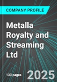 Metalla Royalty and Streaming Ltd (MTA:TSX) : Analytics, Extensive Financial Metrics, and Benchmarks Against Averages and Top Companies Within its Industry- Product Image