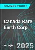 Canada Rare Earth Corp (LL:TSX) : Analytics, Extensive Financial Metrics, and Benchmarks Against Averages and Top Companies Within its Industry- Product Image