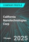 California Nanotechnologies Corp (CNO:TSX) : Analytics, Extensive Financial Metrics, and Benchmarks Against Averages and Top Companies Within its Industry - Product Thumbnail Image